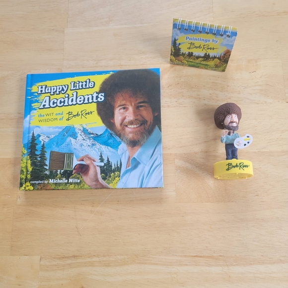 Bob Ross book and figurine - Picture 1 of 5